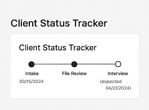 Client Status Tracker